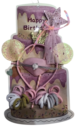 Set regalo rosa di accessori per capelli (35 pz)