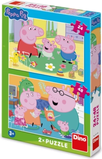 Peppa Pig puzzle per bambini 24 e 48 pezzi