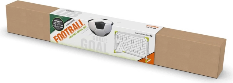 Porta da calcio da giardino 90 × 60 × 60 cm con rete, pallone e pompa