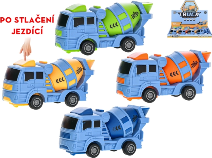 Autobetoniera di plastica 10 cm con azionamento a pulsante