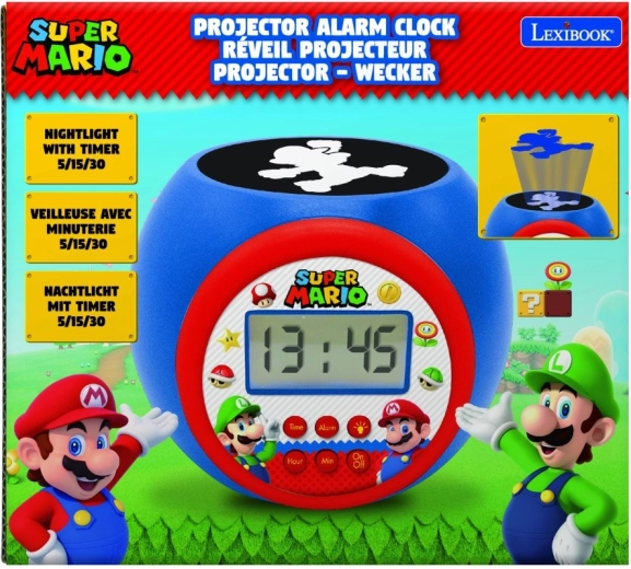 Sveglia con proiettore Super Mario