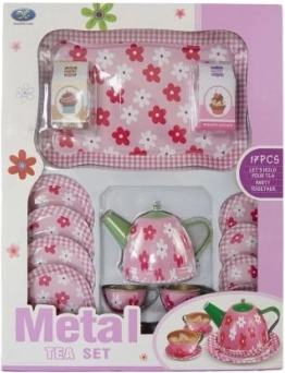 Set di stoviglie in metallo per bambini