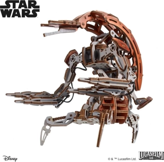 Ugears puzzle meccanico 3D in legno Star Wars Droideka