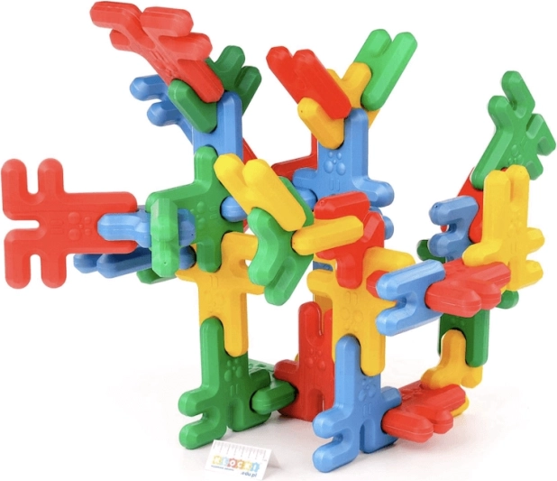 Grandi costruzioni spaziali Domino – set piccolo da 24 pezzi