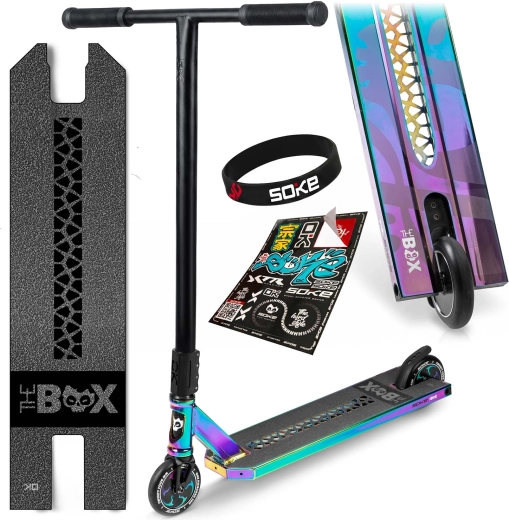 Monopattino freestyle Soke Box camaleonte (SCS, ABEC-9, Hollow Core 110 mm)