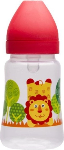Biberon in plastica Akuku a collo largo 250 ml rosso