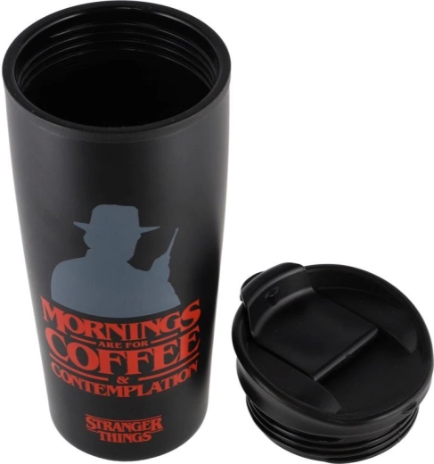 Tazza da viaggio Stranger Things con coperchio 420 ml