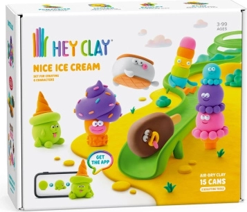 Hey Clay set Gelato – creazioni con pasta leggera autoindurente