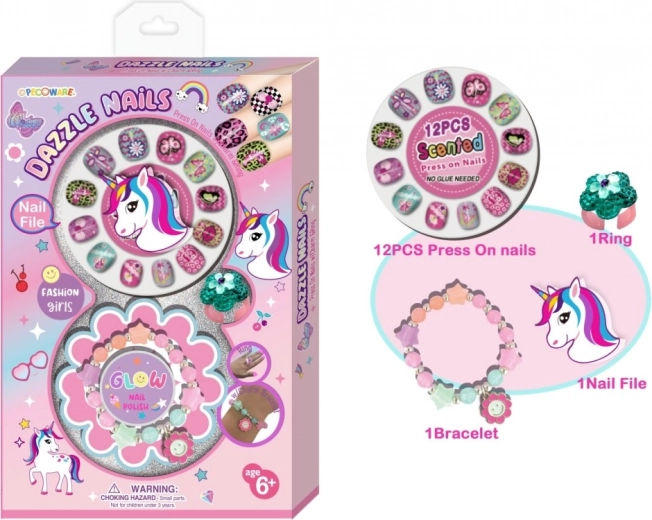 Studio per unghie con braccialetto per bambini