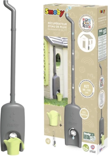 Grondaia con serbatoio per acqua piovana e annaffiatoio per casette SMOBY