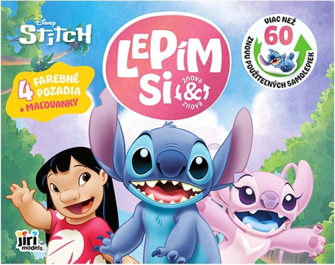 Libro adesivo riutilizzabile Lilo & Stitch per bambini
