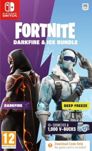 Nintendo Switch FORTNITE Darkfire & Ice Bundle – pacchetto digitale con 1.000 V‑Bucks