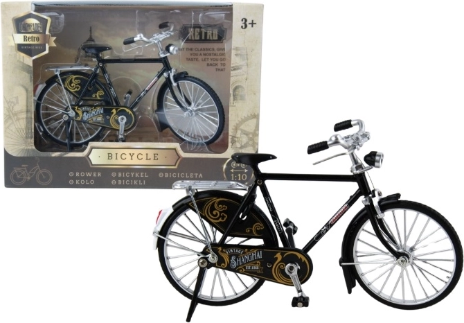 Modello metallico di bicicletta retrò Welly in confezione