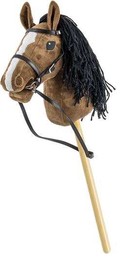 Milly Mally cavallo hobby su bastone marrone scuro