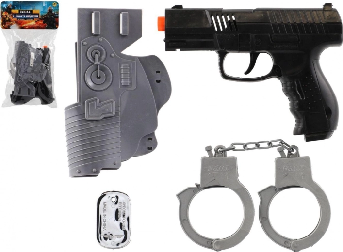 Set militare di pistole di plastica a inerzia con accessori