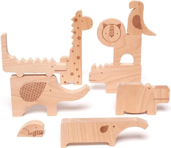 Puzzle in legno Safari di Petit Collage