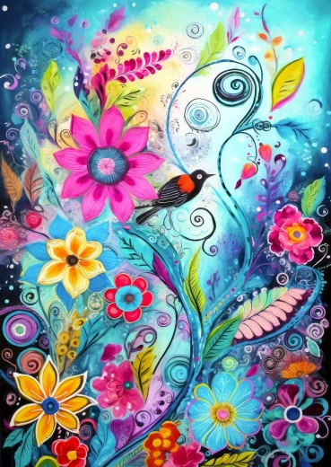 Puzzle ENJOY ittero dalle ali rosse 1000 pezzi