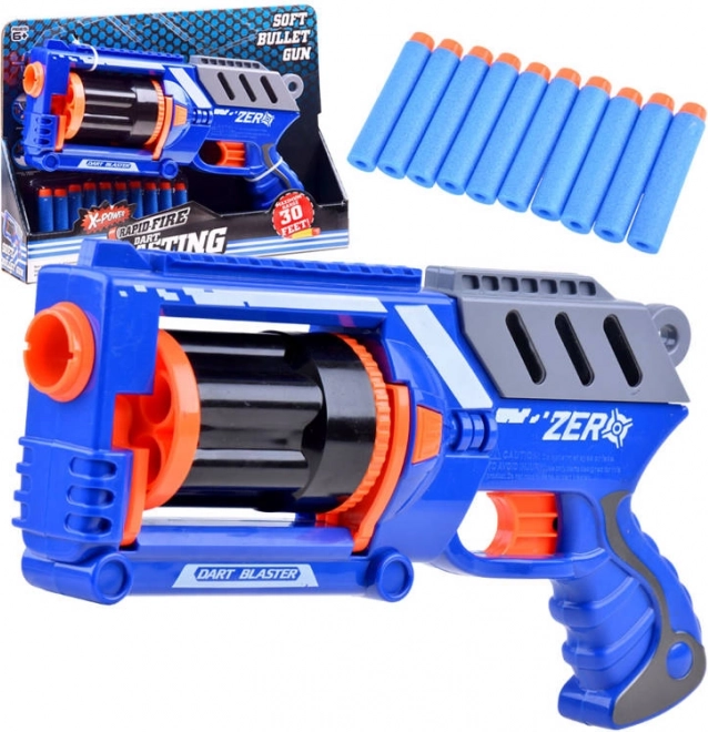 Pistola di plastica Blaster con 10 proiettili in schiuma