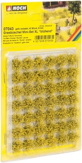 Noch ciuffi d’erba fiorita XL – mini set da 42 pz