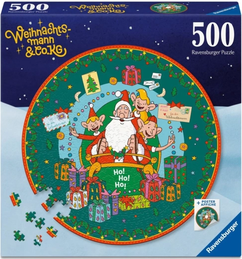 Puzzle rotondo Ravensburger Mondo segreto di Santa Clause 500 pezzi