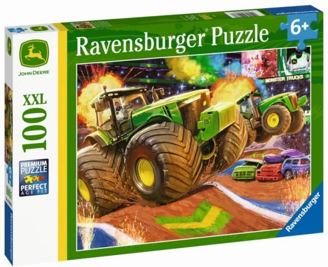 Puzzle Ravensburger John Deere – ruote grandi, 100 pezzi