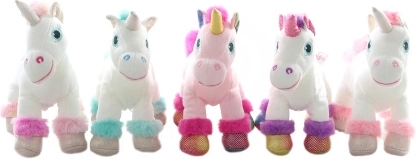 Unicorno di peluche con suoni 22 cm