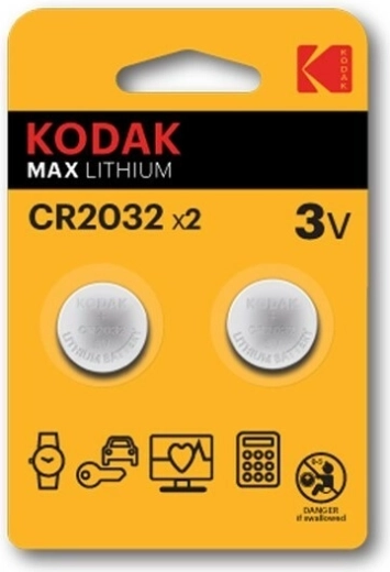 Batteria al litio a bottone KODAK CR2032 3 V, 2 pz