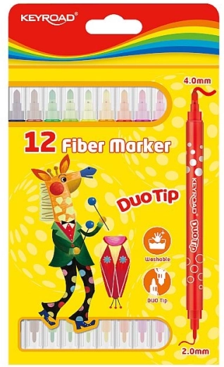 Pennarelli Keyroad Duo, set 12 colori