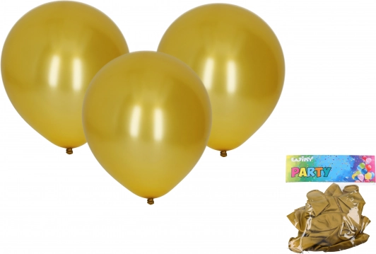 Palloncino gonfiabile metallizzato dorato 30 cm - 10 pezzi