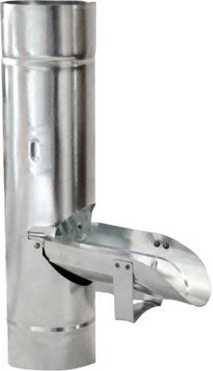 Serranda per pluviale 80 mm zincata