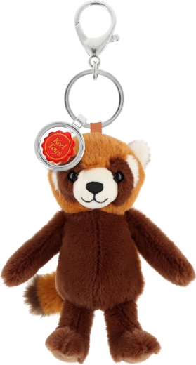 Portachiavi peluche Keeleco panda rosso Il mondo magico 14 cm