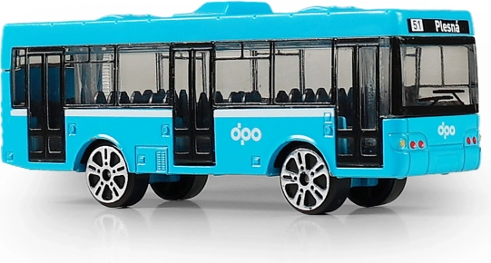 Autobus di metallo DPO Ostrava blu 8,5 cm