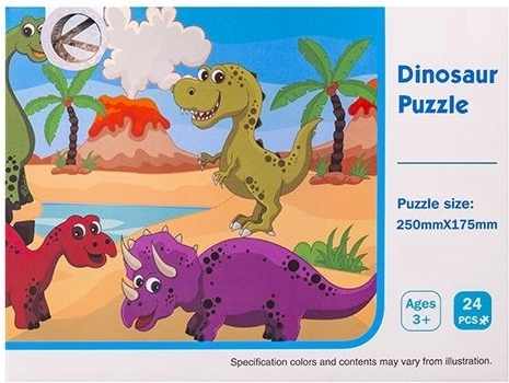 Puzzle con dinosauri per bambini 24 pezzi