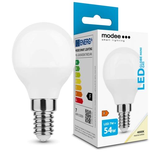 Modee Lampadina LED Globe Mini G45 7 W E14 bianco neutro