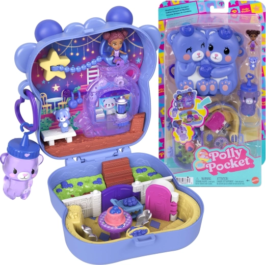 Polly Pocket set compatto Orsetti ai mirtilli con personaggi e accessori
