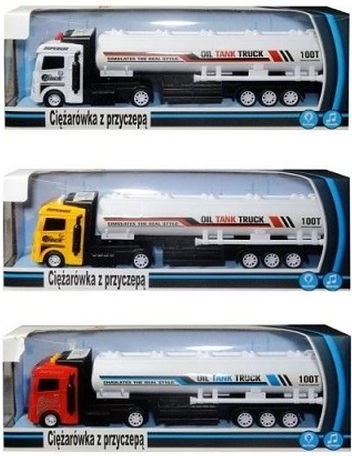 Camion con rimorchio cisterna con luci e suoni (versione polacca)