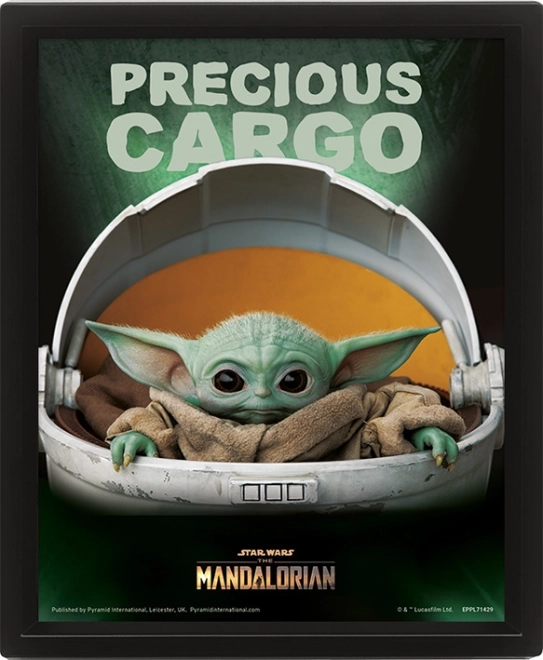 Quadro 3D STAR WARS: The Mandalorian – Precious Cargo