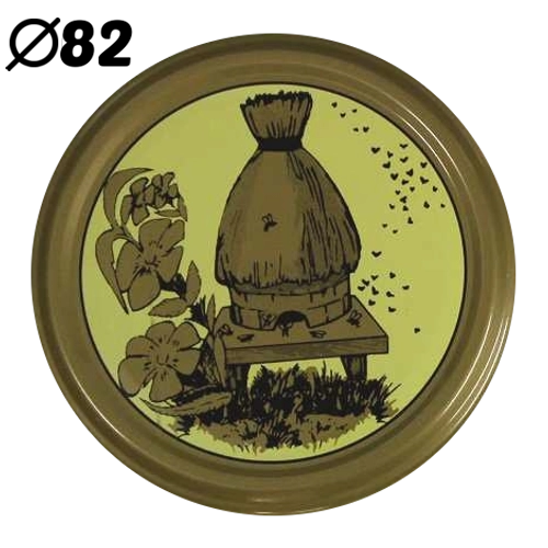 Coperchi per barattoli da conserva 82 mm con 6 chiusure, design Stara Chata, 10 pezzi