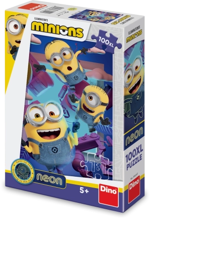 Puzzle neon dei Minions con 100 pezzi XL
