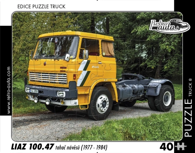Puzzle RETRO-AUTA – LIAZ 100.47, trattore per semirimorchi, 40 pezzi