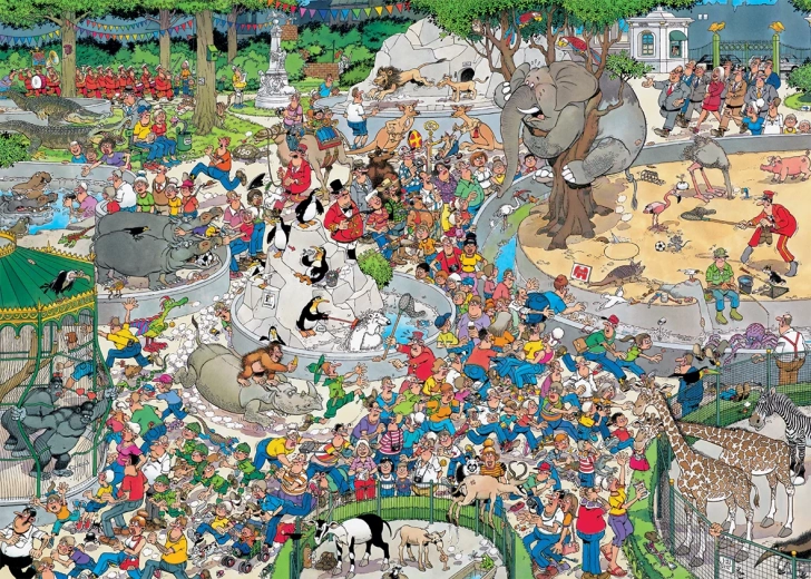 Puzzle Jumbo Jan van Haasteren Zoo XL da 500 pezzi