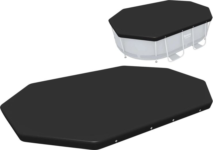 Telo di copertura per piscina ovale con telaio 300 × 200 cm BESTWAY