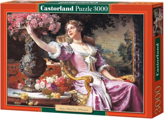 Puzzle 3000 pezzi donna in abito viola di W. Czachórski