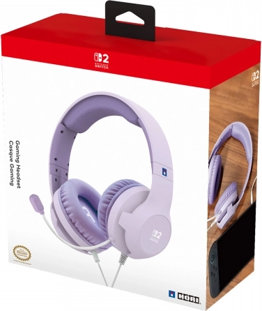 Cuffie gaming HORI per Nintendo Switch 2 Cozy Lavender