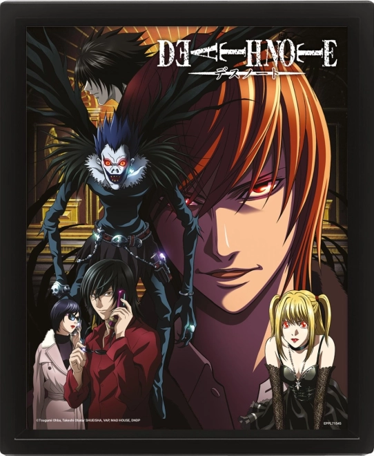 Quadro 3D con effetto lenticolare DEATH NOTE
