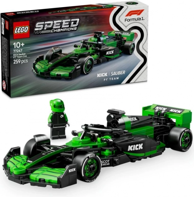 LEGO Speed Champions auto da corsa KICK Sauber F1 Team C44