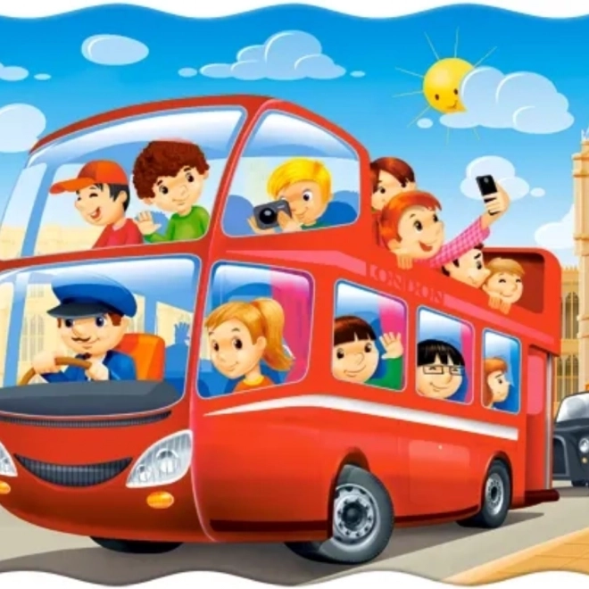 Puzzle Castorland autobus di Londra maxi 20 pezzi
