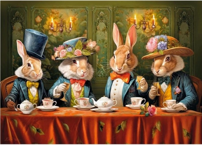 Puzzle Tea Party del Coniglio 500 pezzi