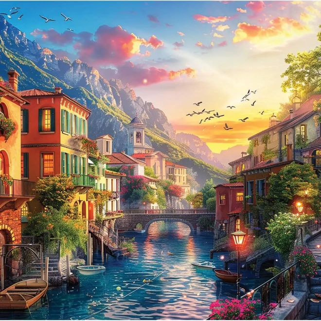 Puzzle Cittadina Mediterranea 2000 pezzi