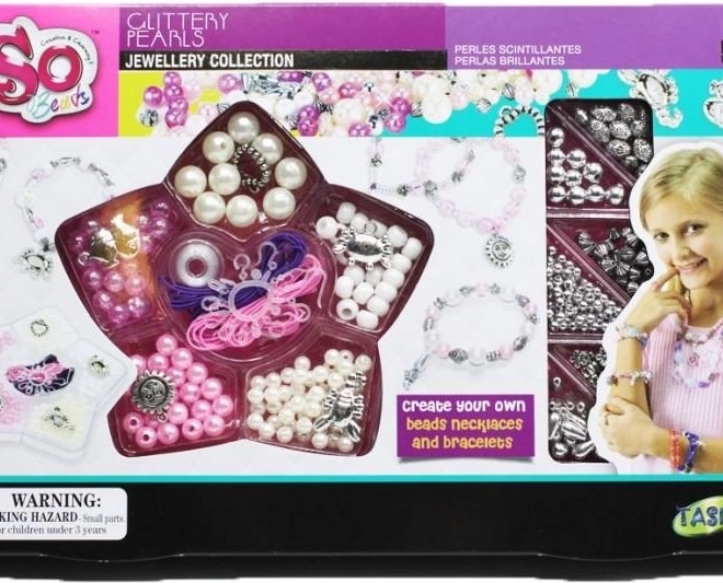 Set per la creazione di gioielli SO BEADS – braccialetti e collane di perle